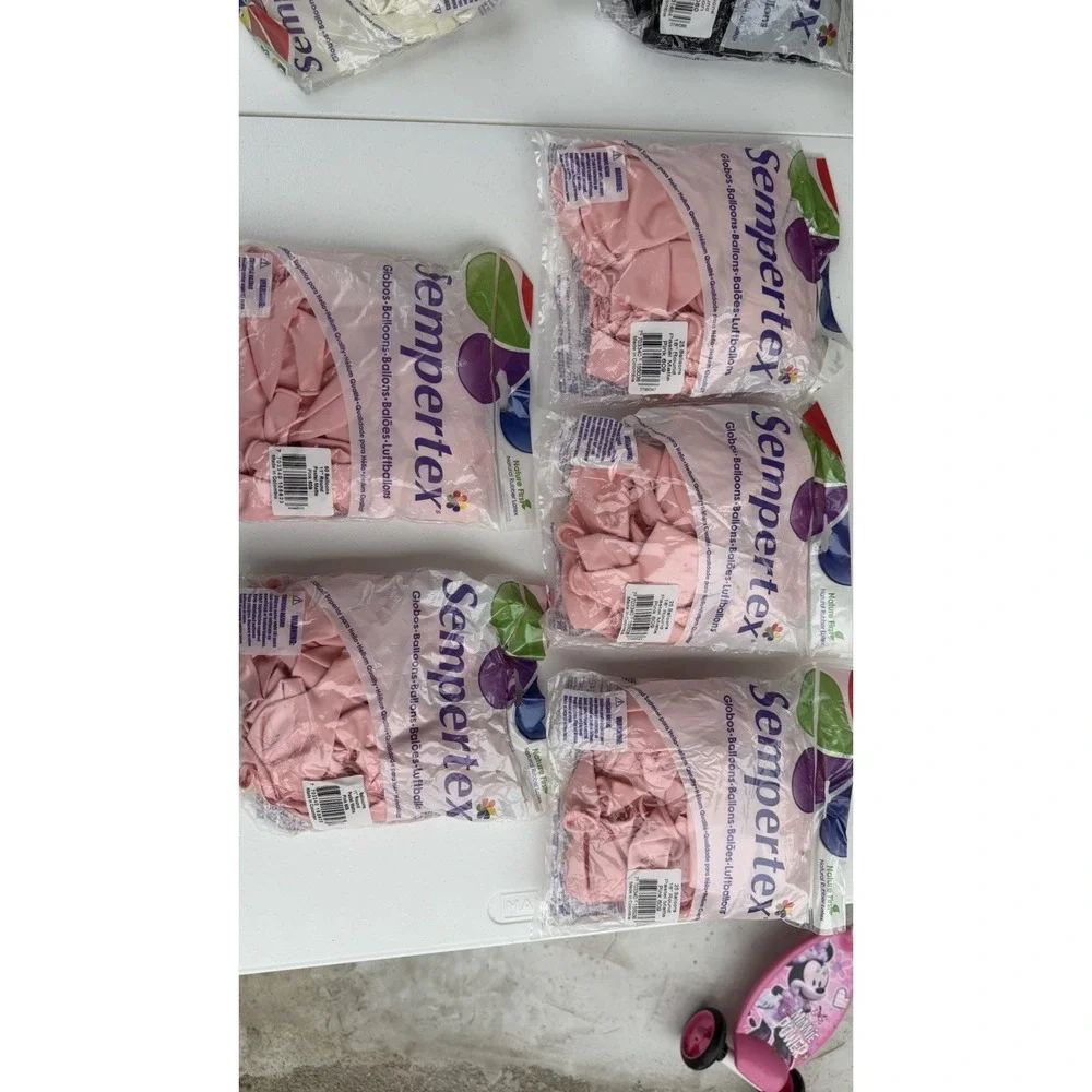 9 pack Variety of Pink Balloons Birthday Party Decorations